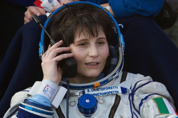 De Italiaanse  astronaute Samantha Cristoforetti
