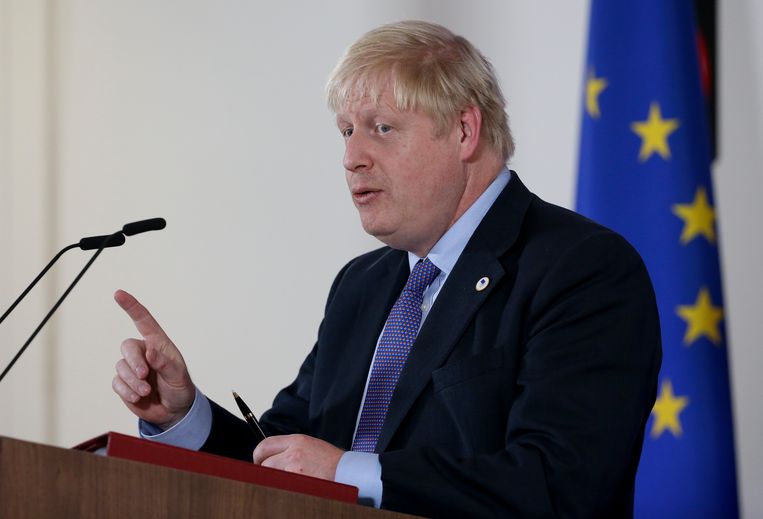 Boris Johnson in Brussel, afgelopen zomer.  Beeld Getty Images
