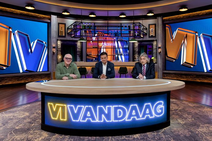 Presentatoren Johan Derksen, Wilfred Genee en Rene van der Gijp.