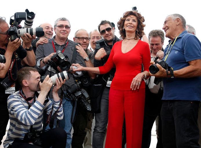 Sophia Loren in Cannes, 2014.