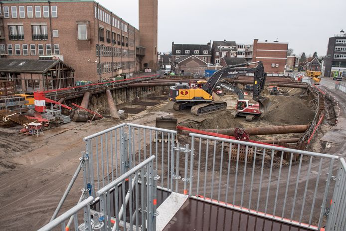 De nieuwbouw van het stadskantoor in het centrum van Hengelo.