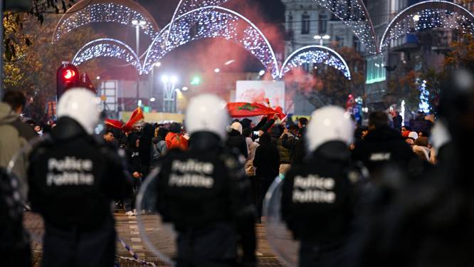 Brussel plant voor Spanje-Marokko zelfde politie-inzet als vorige donderdag: “Er is geen excuus voor geweld”