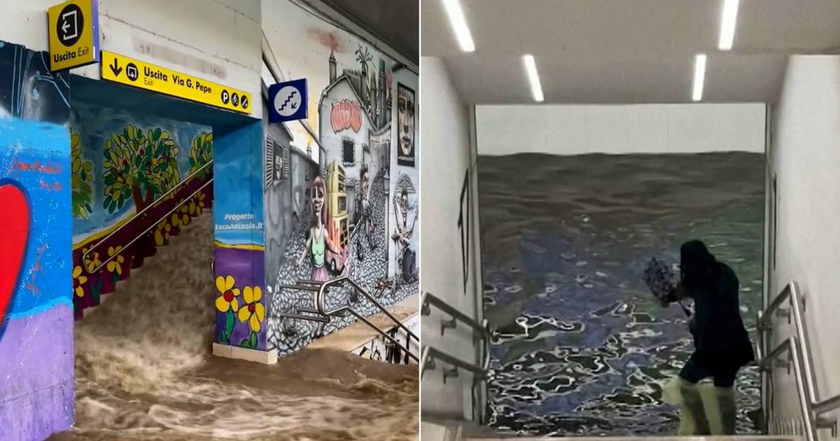 Vedere  Allagamento a Milano per la forte pioggia: sommerse anche le stazioni della metro |  Notizie VTM di Instagram