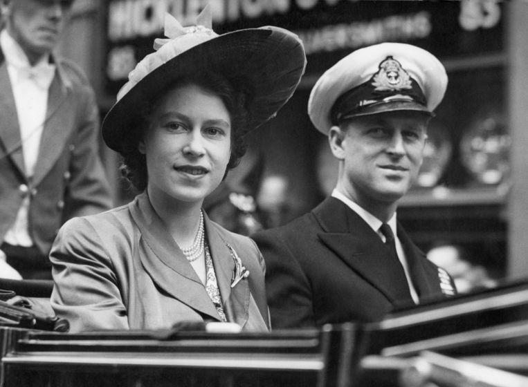 Prinses Elizabeth en prins Philip in 1948. Beeld AP
