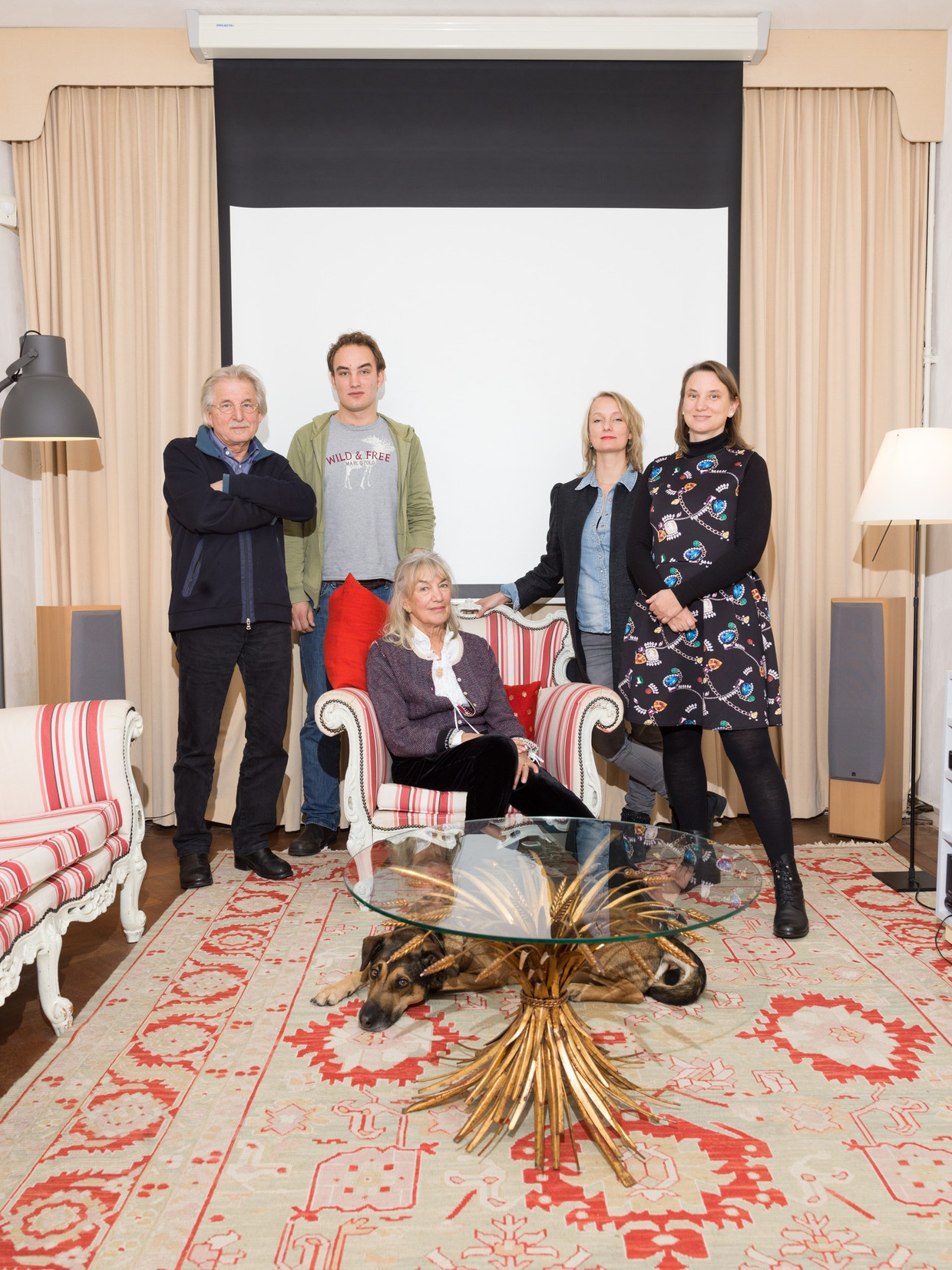 De familie bij elkaar. Beeld Ivo van der Bent