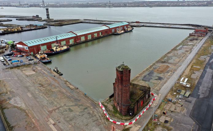 The current Bramley Moore Dock, where the new stadium is to be built with the approval of the municipality and government.