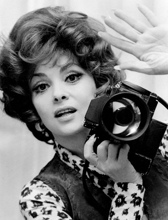 Gina Lollobrigida (hier in 1972), was ook een verwoed fotografe.