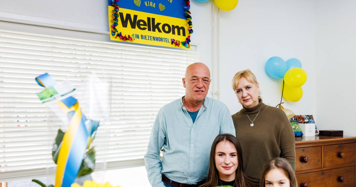 Vier generaties van Oekraïense familie in Biezenmortel, Adri van Gils verwacht nu ook ouders van zij