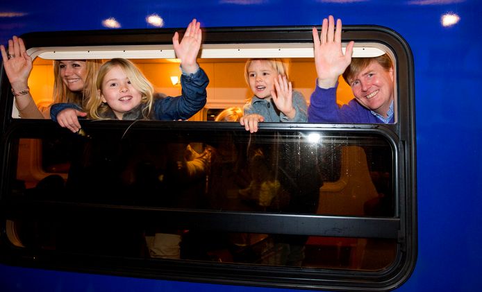 In 2013 ging de koning met zijn gezin per trein op wintersportvakantie in Oostenrijk.