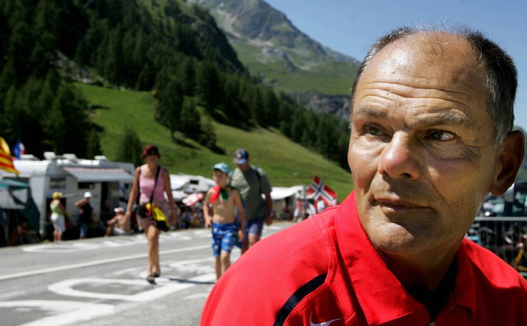 Ab Krook in 2007 als 'toerist' bij de Tour de France. © ANP Beeld 