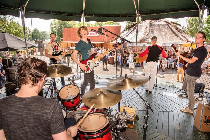 Dwayne Verheyden zorgt met zijn band voor muzikaal vermaak.
