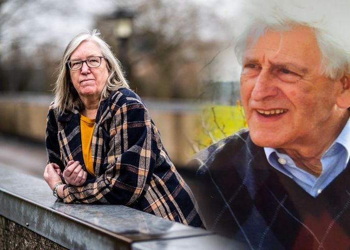 Nettie van Steen verloor haar vader Henk (rechts).