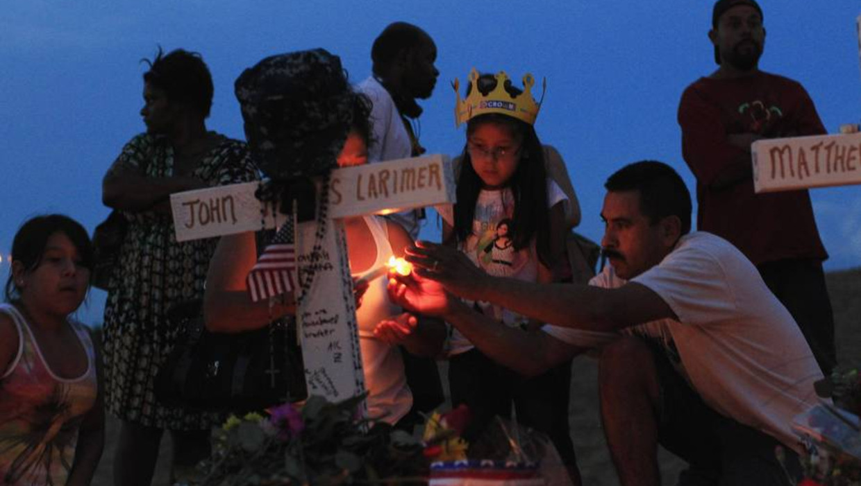Herdenking van de slachtoffers, 23 juli. Beeld reuters