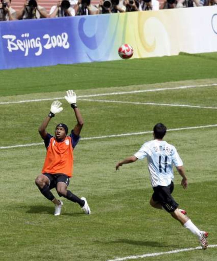 Di Maria scoorde met een mooie stifter het enige doelpunt van de partij. Beeld UNKNOWN