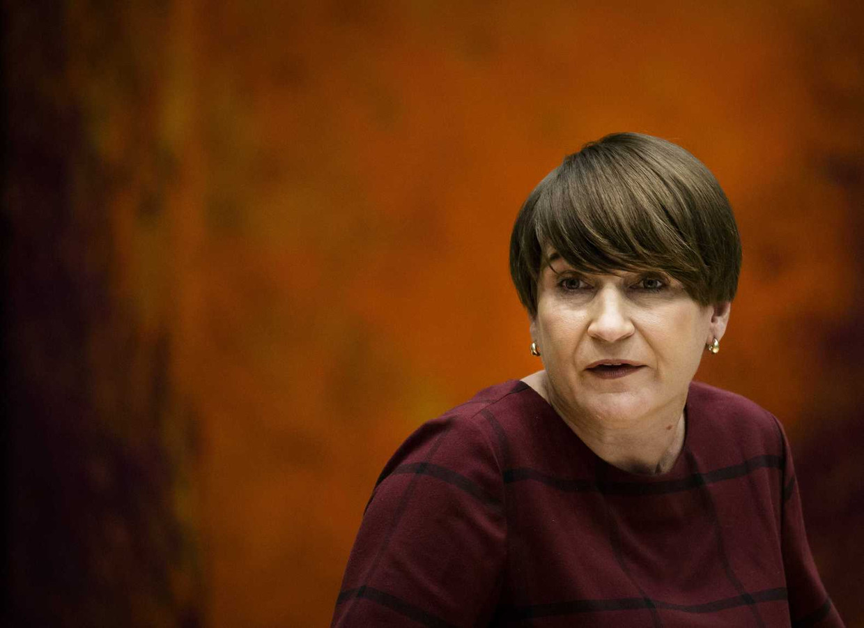 Minister Lilianne Ploumen tijdens het vragenuur in de Tweede Kamer, begin november. Beeld anp