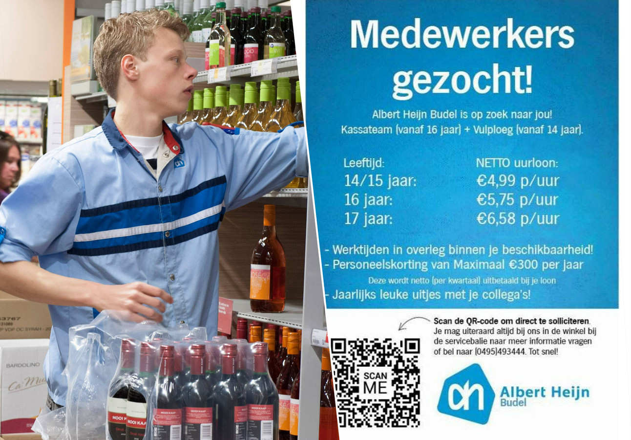 Albert Heijn laat 13 en 14jarigen in Nederland werken voor amper 5,25 euro per uur “Dit is