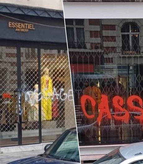 “Nik les riches”, “trop cher”: plusieurs boutiques de la rue Antoine Dansaert vandalisées