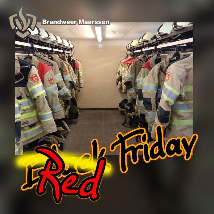 Brandweer Maarssen doopt Black Friday tot Red Friday