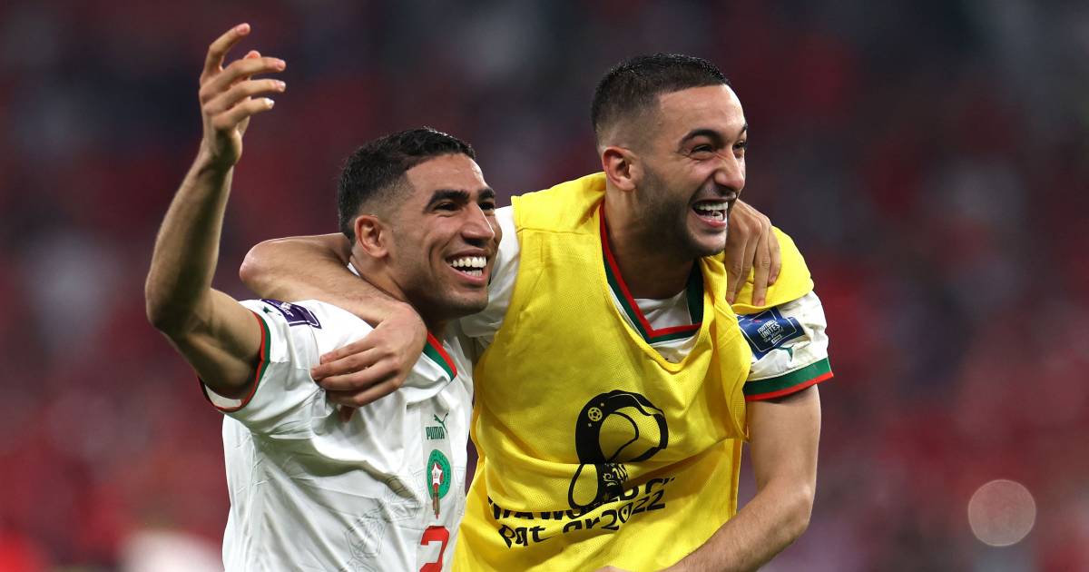 Spelers Marokko uitzinnig na groepswinst op WK ‘Ik zeg je, we worden wereldkampioen’ WK
