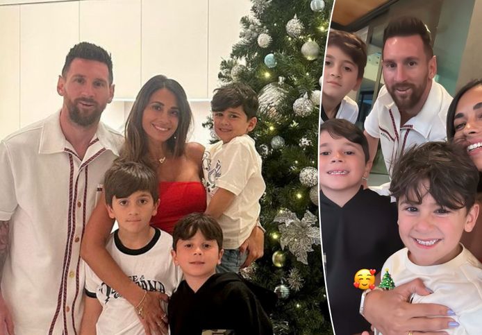 Kerst bij de familie Messi.