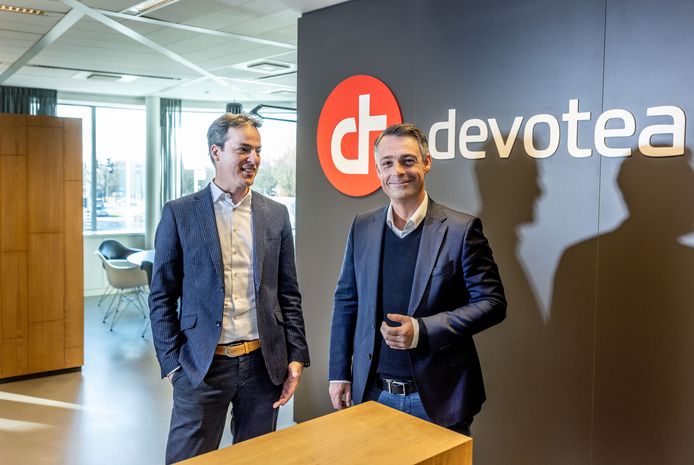 Gert Jan van Halem (links) en Martijn van Veen van Devoteam.