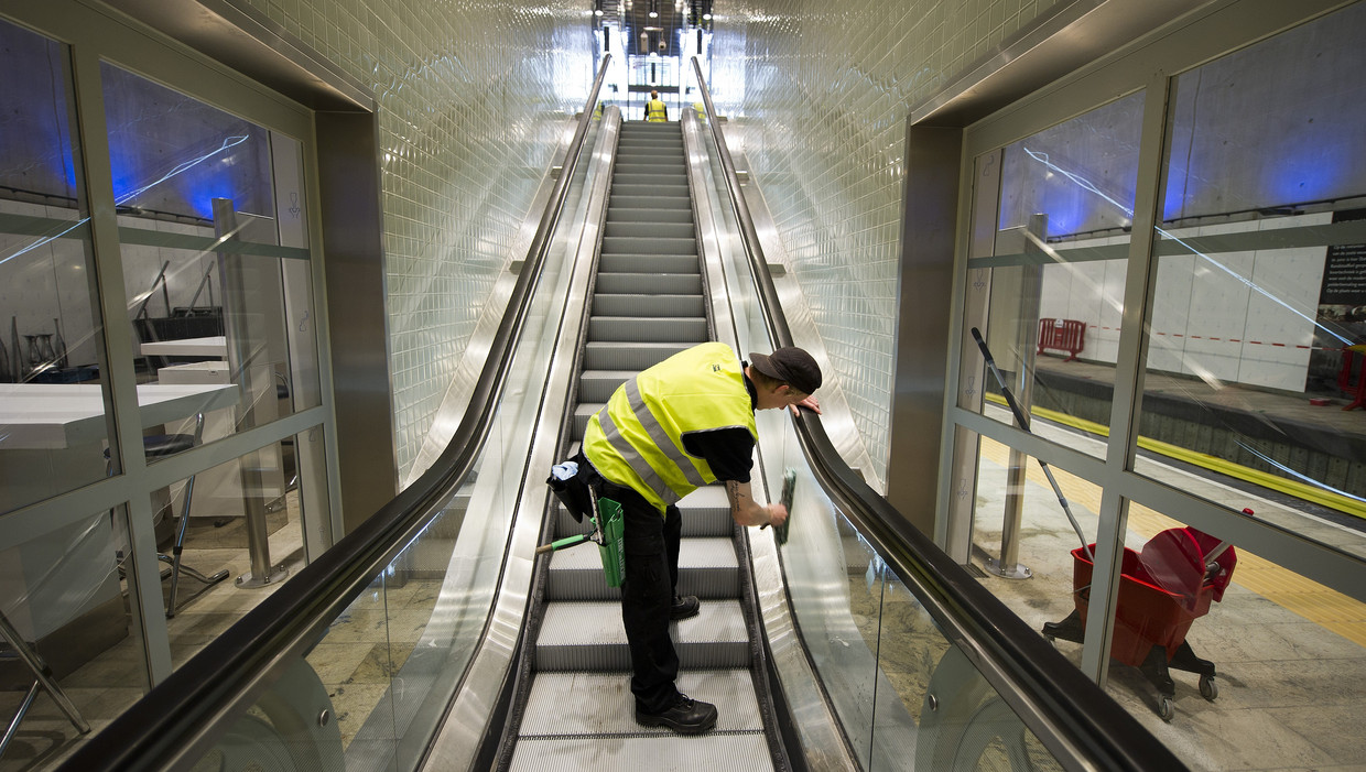 Metrostation Blijdorp in Rotterdam. Beeld ANP