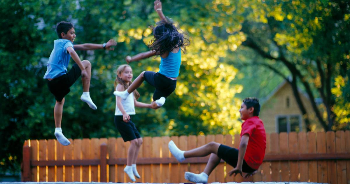 ‘Helft van kinderen op Eerste Hulp heeft ernstige verwondingen door ongeluk op trampoline’.
