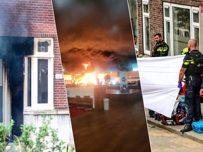KIJK. Ravagebeelden tonen hoe schutter spoor van vernieling en brand achterlaat na schietpartijen in Rotterdam
