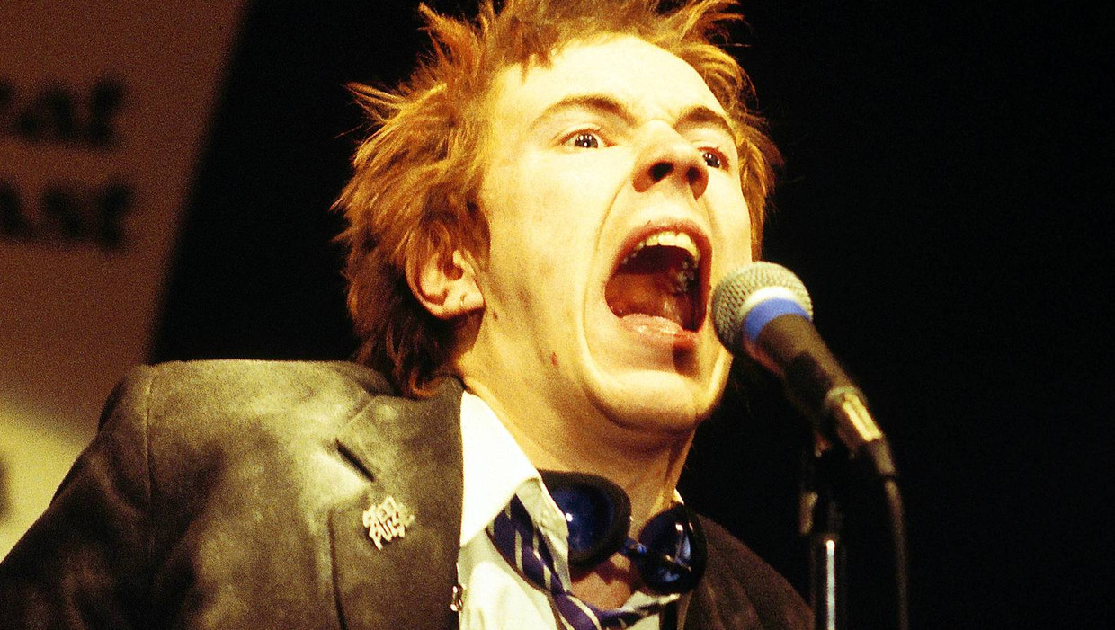 Johnny Rotten van Sex Pistols Beeld Richard E. Aaron