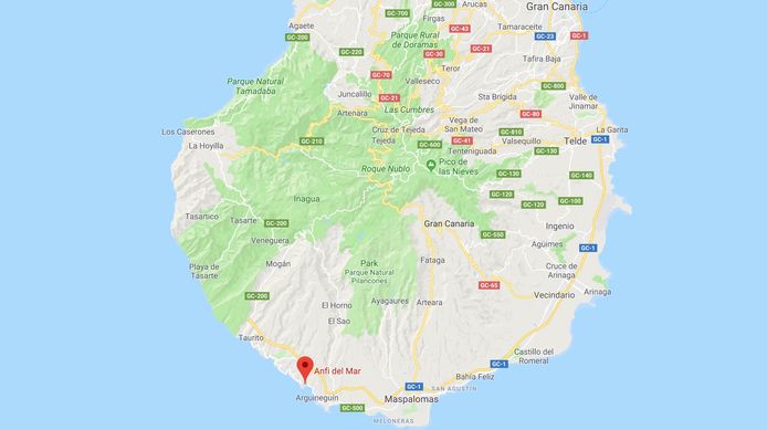 Het ongeval gebeurde in Anfi Del Mar, op het eiland Gran Canaria.