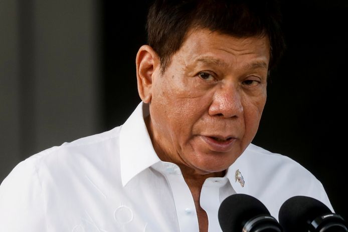 De Filipijnse president Rodrigo Duterte