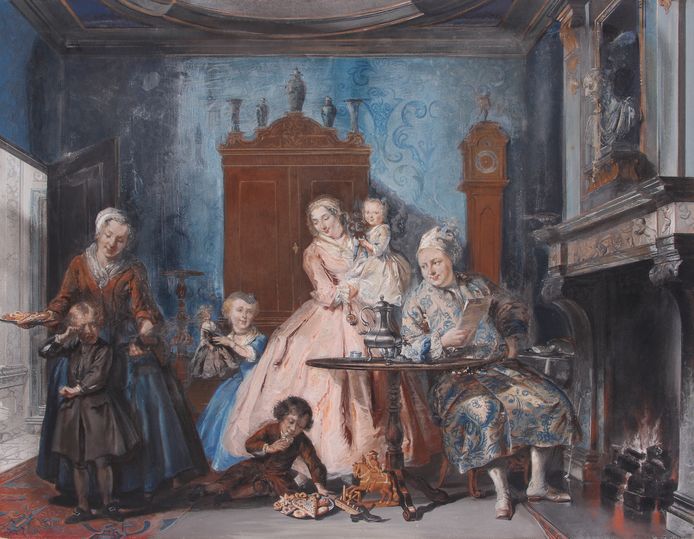 ‘Sint-Nicolaasfeest’ van Cornelis Troost