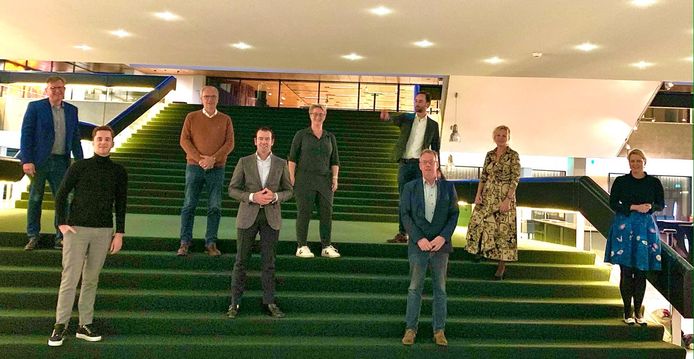 Lokale lijsttrekkers van het CDA bijeen voor overleg over een gezamenlijke campagne voor de raadsverkiezingen in maart.