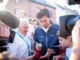Koningshooikt - Remi De Moor bij het bezoek van Fabian Cancellara aan zijn fanclub Jong Jut