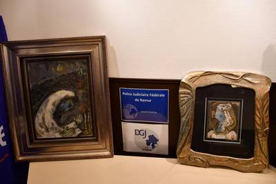 Des œuvres de Chagall et Picasso volées il y a 14 ans à Tel Aviv retrouvées dans une cave à Anvers