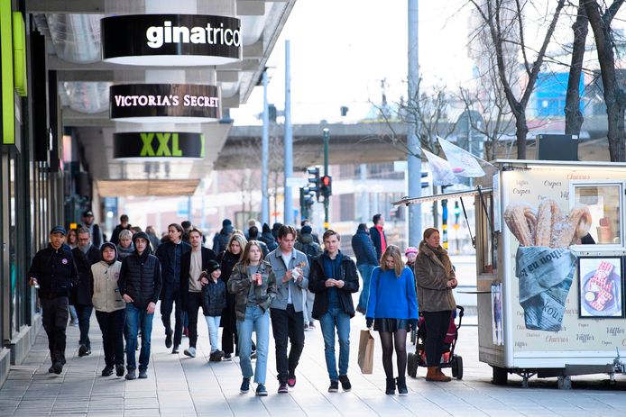 In Stockholm wordt nog volop gewinkeld.