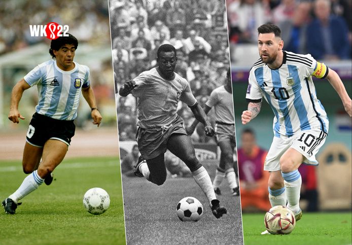 Maradona, Pelé en Messi.