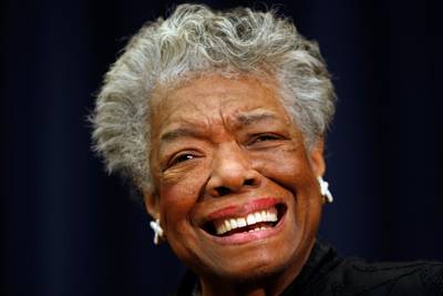 Afro-Amerikaanse dichteres Maya Angelou op Amerikaanse muntstukken