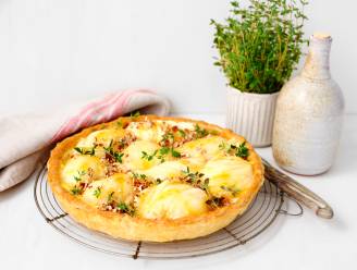 Altijd reden om te vieren: zachte perentaart met mascarpone 