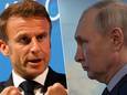 Le président français, Emmanuel Macron, et son homologue russe, Vladimir Poutine.