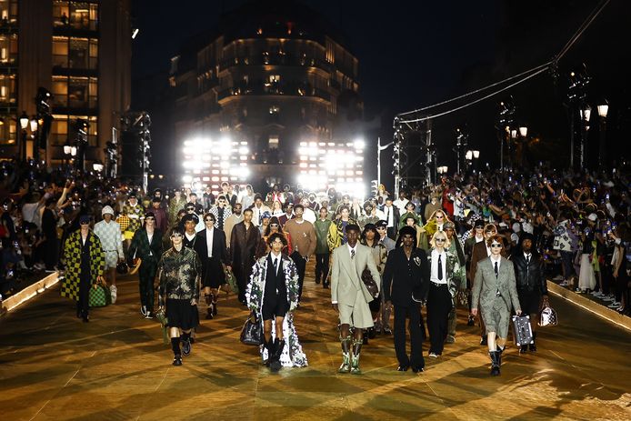 Dit was Pharrells eerste mannenshow voor Louis Vuitton in Parijs