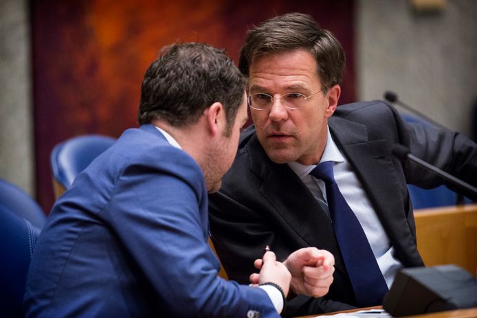 Klaas Dijkhoff en premier Mark Rutte