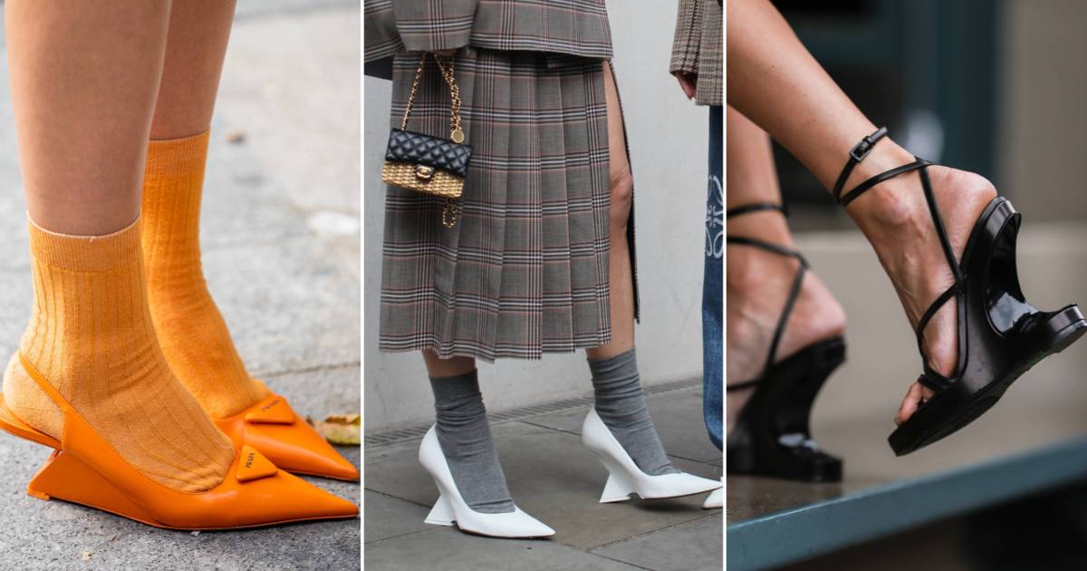 The wedge heel is back, but it looks a little different than you remember it  Nina