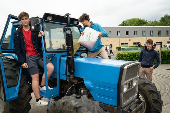 De leerlingen van het Githo in Nijlen hebben hun eigen biobrandstof gemaakt.