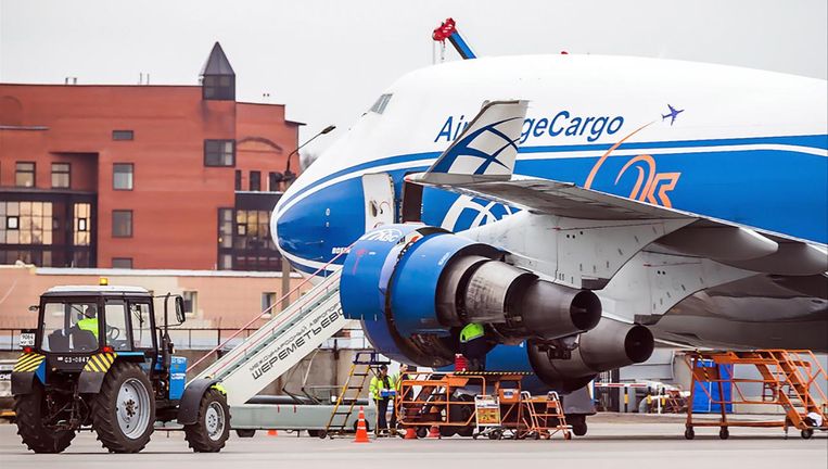 Een toestel van AirBridge Cargo in Moskou Beeld TASS