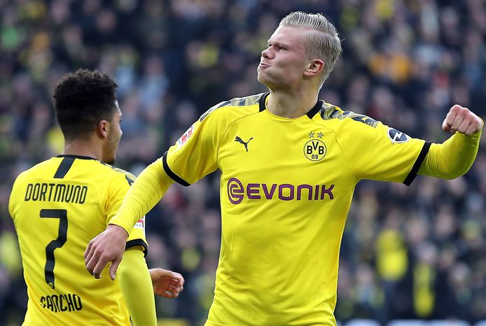 Haaland maakt sinds de wintermercato doelpunten voor Borussia Dortmund.