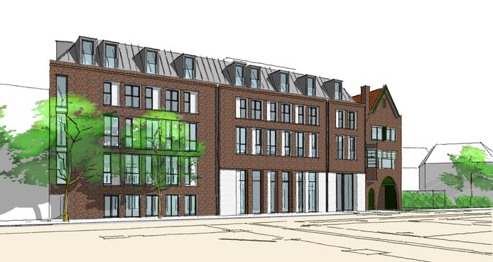 Een impressie van het nieuwe Ramada Dordrecht City Center op het Vrieseplein.