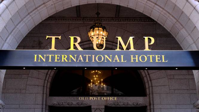 Trumps hotel in Washington maakte 70 miljoen dollar verlies tijdens zijn presidentschap