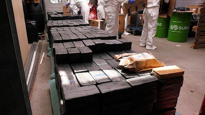 De partij crystal meth die in de Rotterdamse loods werd gevonden.