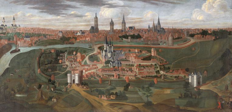 ‘Gezicht op de heerlijkheid Sint-Baafs en de stad Gent’ (1701-1702, Alexander Van Haute).
 Beeld Alexander Van Haute / STAMcollectie, Gent